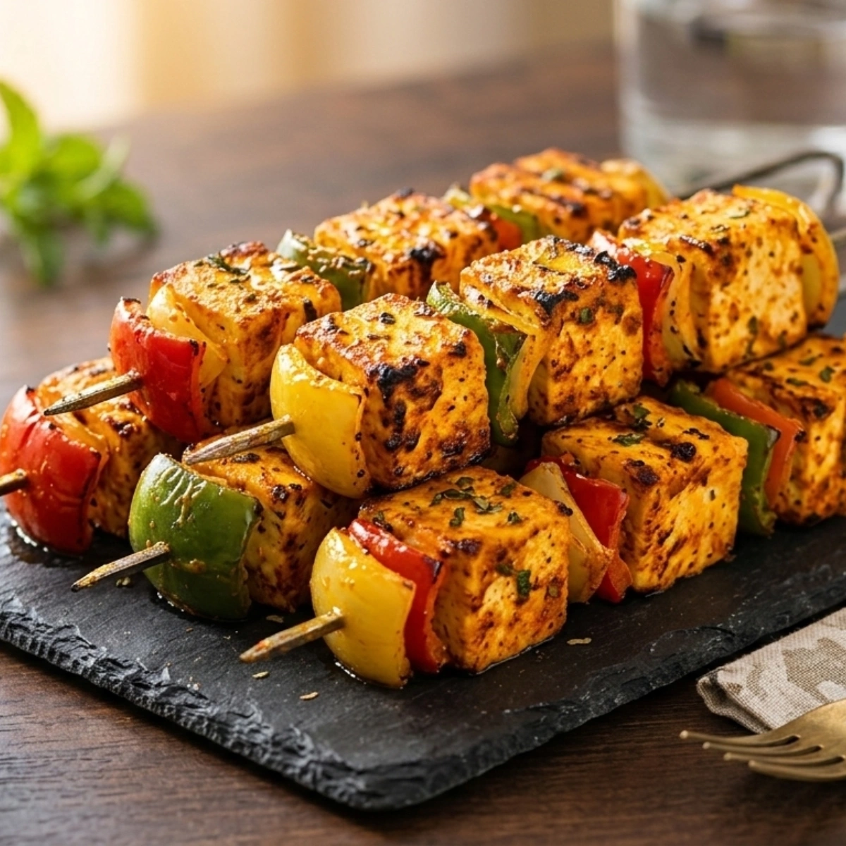 Grilled Paneer Tikka Recipe (1)