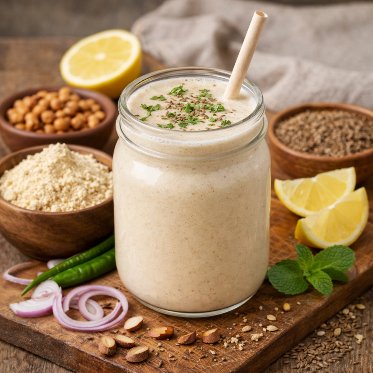 Traditional Sattu Power Drink for High Protein Suhoor and Weight Loss