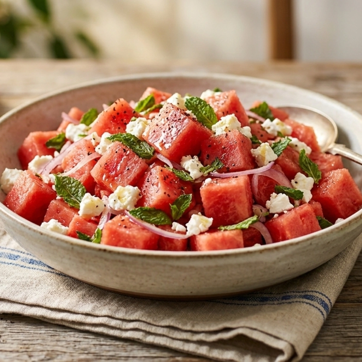 Watermelon Feta Salad for Iftar