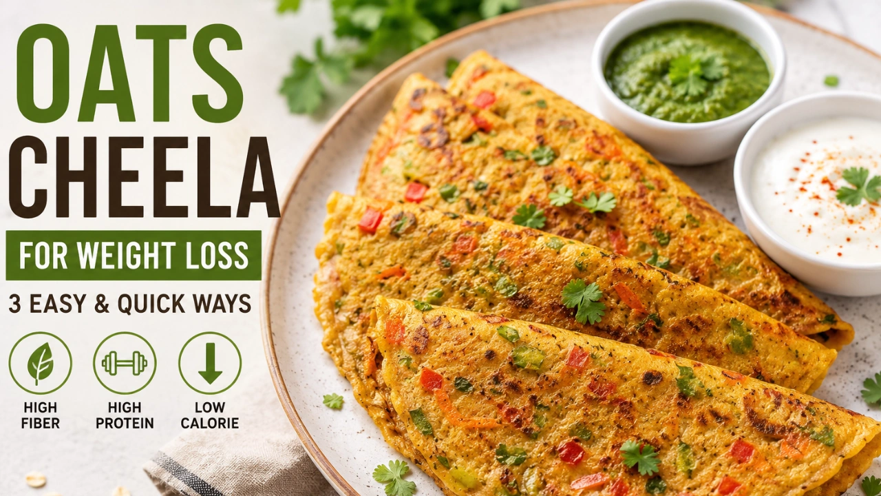 Oats Cheela for Weight Loss