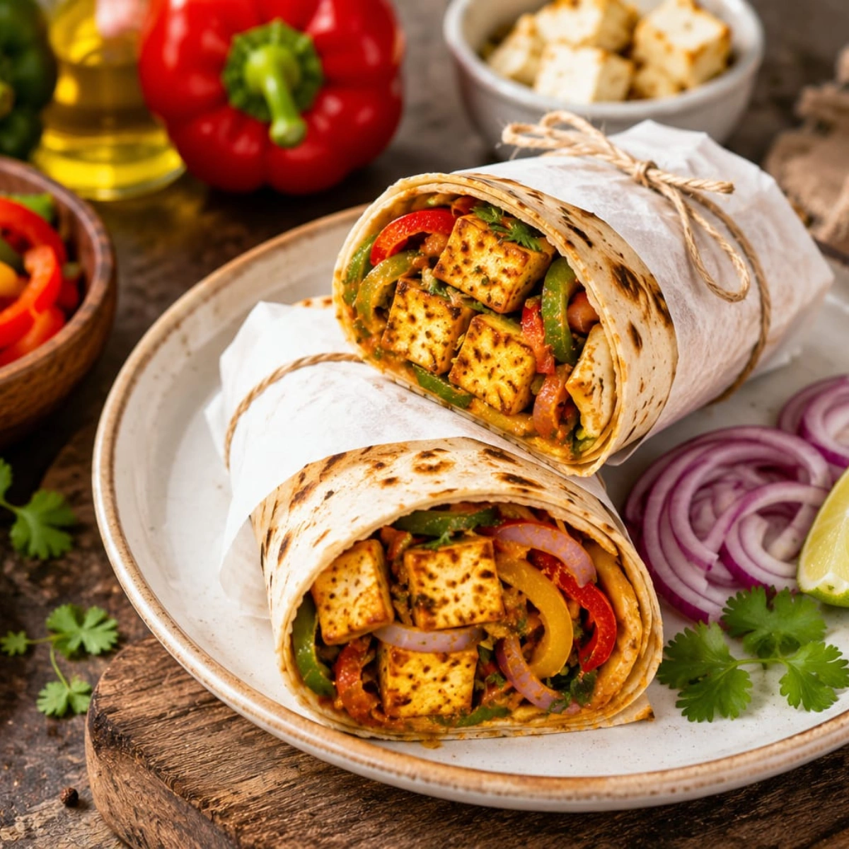 Paneer Wrap Kathi Roll