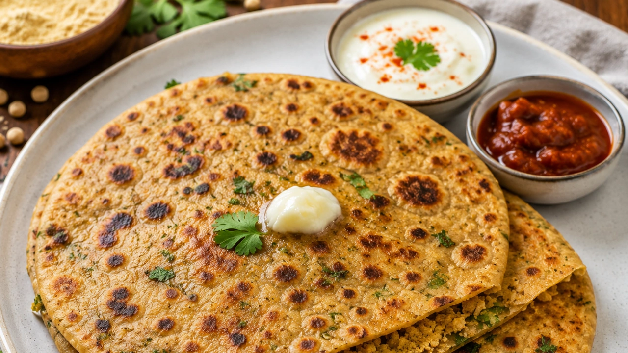 Roasted Chana Dal (Sattu) Paratha